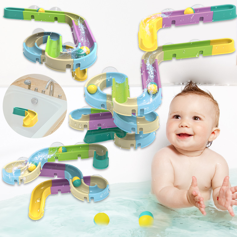 Baby Food Quantity - Tobogán de arcoíris para baño de
