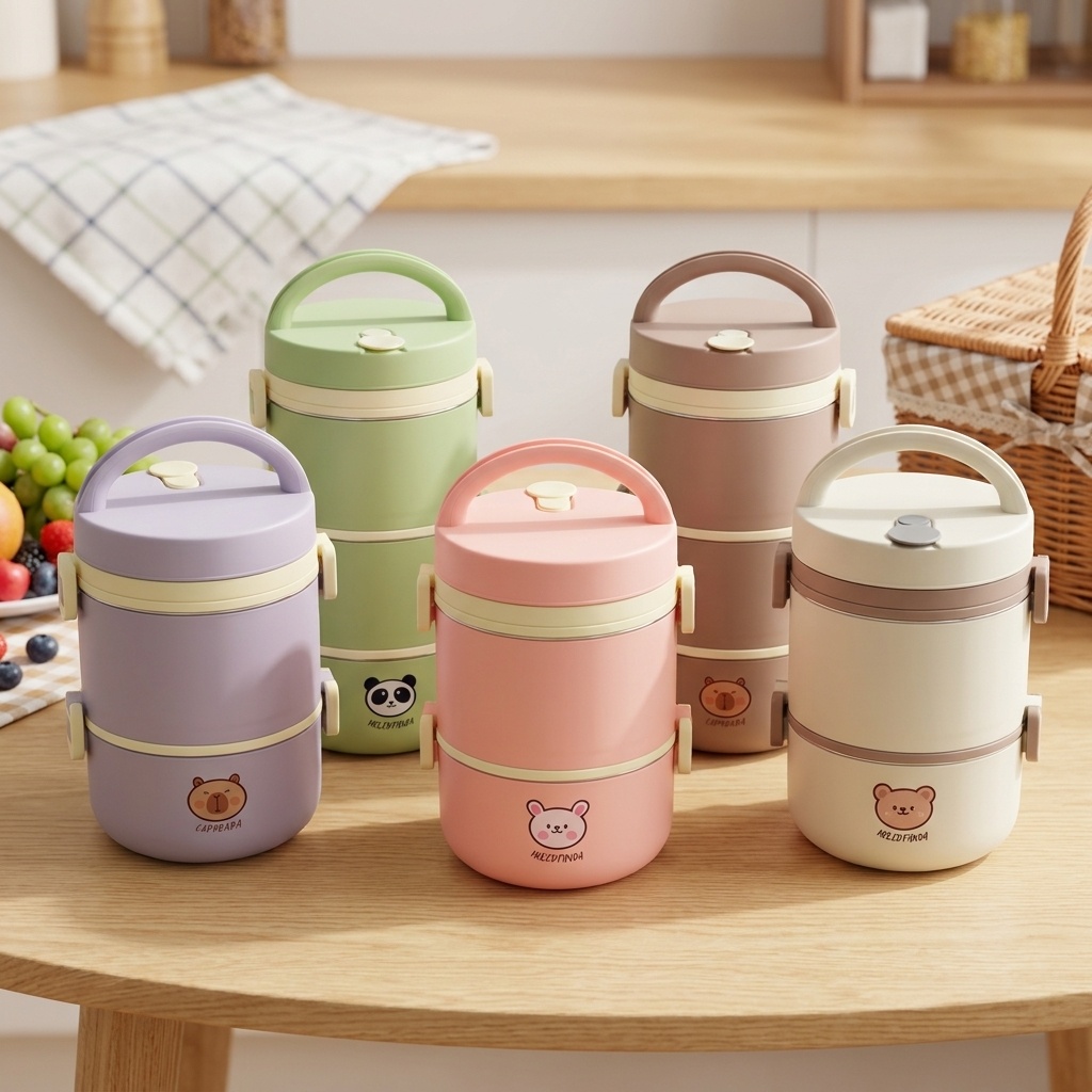 Baby Food Thermos - Lonchera Térmica de Acero Inoxidable 304,