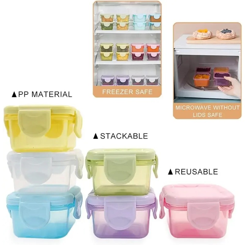 Juego de 4 Recipientes Herméti - Baby Food Prep Containers reseña y precio