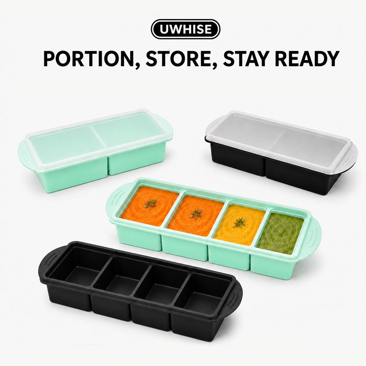 Uwhise Bandeja de Silicona par - Baby Food Hero reseña y precio