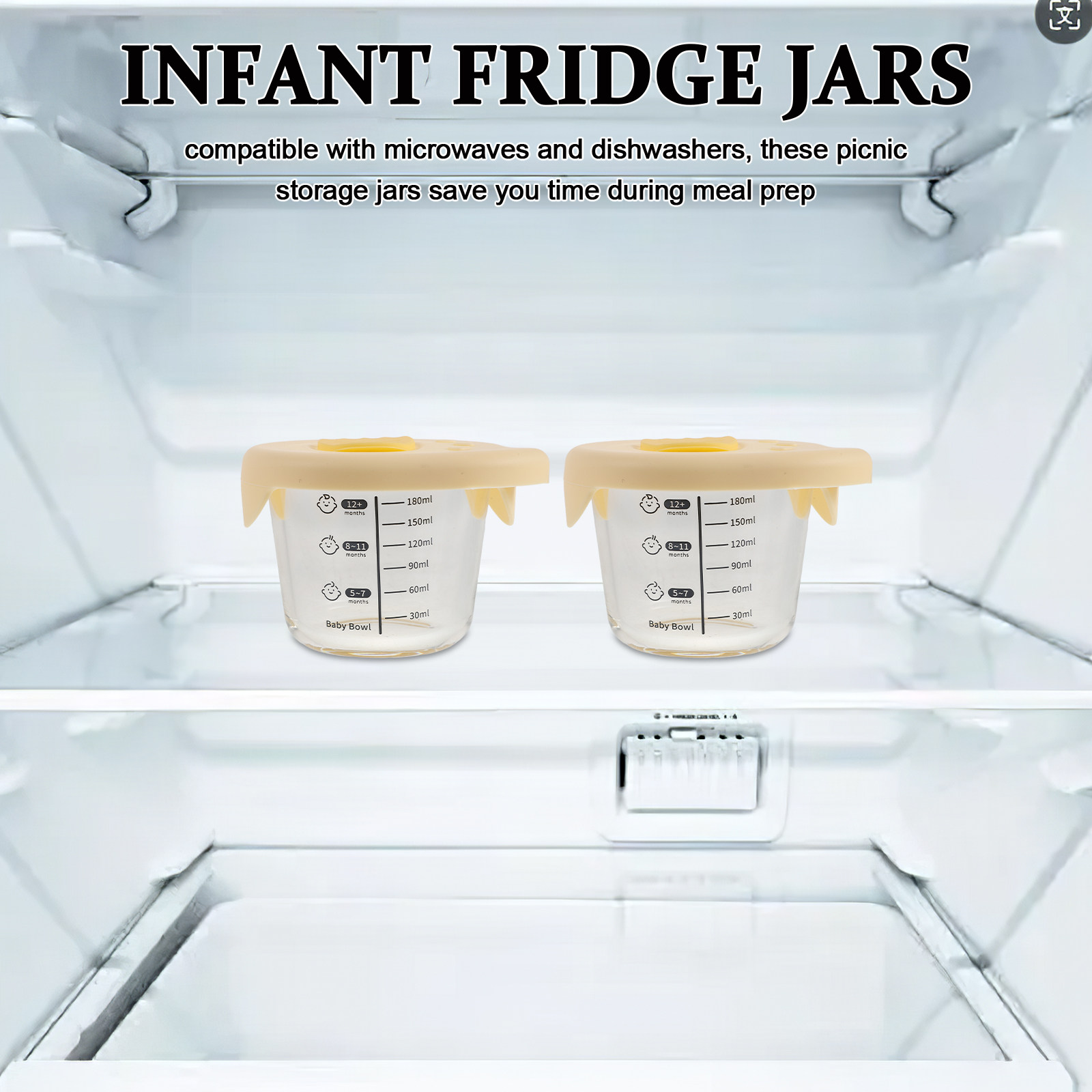 Recipientes de vidrio para alm - Baby Food Prep Containers reseña y precio