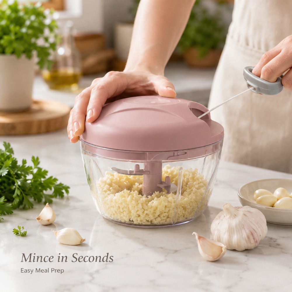 Picadora de ajo manual con cue - Baby Food With Meat reseña y precio