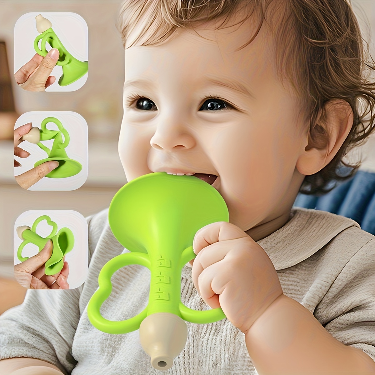 Cuerno de dentición para bebé, - Baby Food Teether reseña y precio